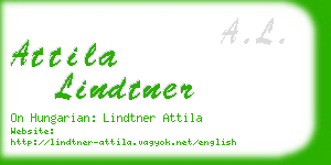 attila lindtner business card